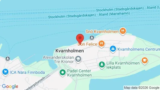 Lägenheter till salu i Nacka - kort over placeringen