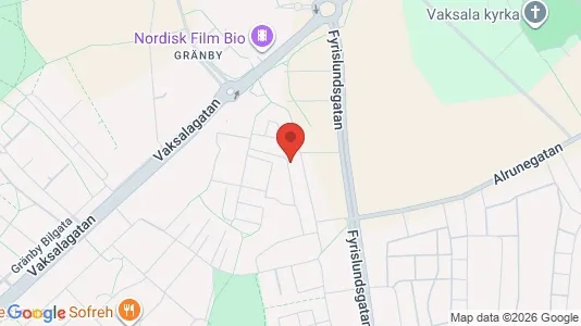 Lägenheter till salu i Uppsala - kort over placeringen