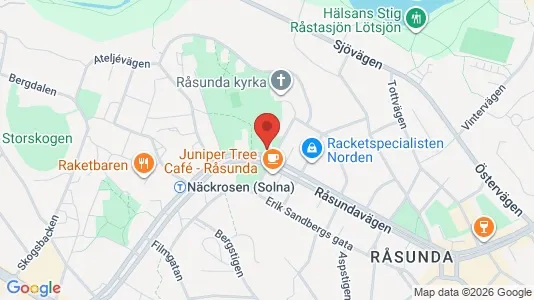 Bostadsrätter till salu i Solna - kort over placeringen
