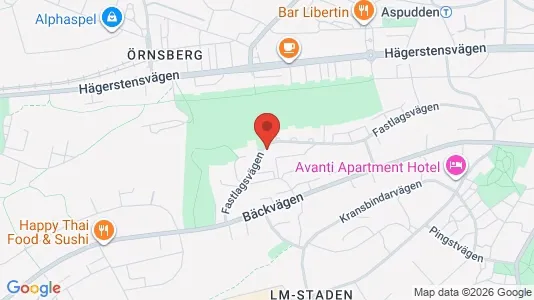 Bostadsrätter till salu i Söderort - kort over placeringen