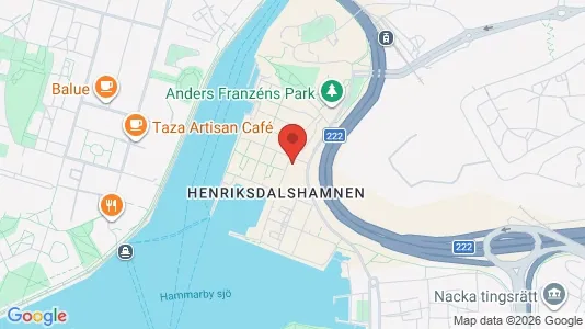 Bostadsrätter till salu i Hammarbyhamnen - kort over placeringen