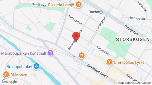 Bostadsrätter till salu i Sundbyberg - kort over placeringen