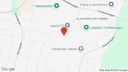Bostadsrätter till salu i Kiruna - kort over placeringen