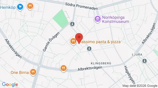 Bostadsrätter till salu i Norrköping - kort over placeringen