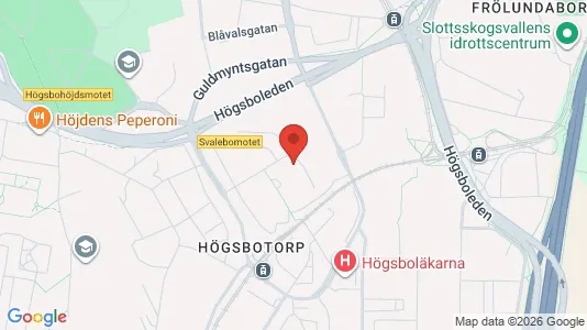 Lägenheter till salu i Majorna-Linné - kort over placeringen