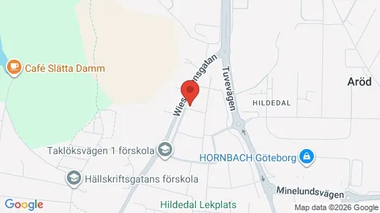 Lägenheter till salu i Lundby - kort over placeringen