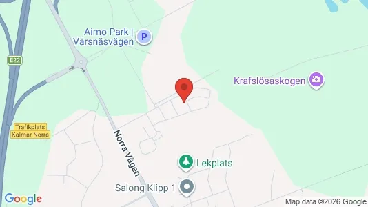 Lägenheter till salu i Kalmar - kort over placeringen