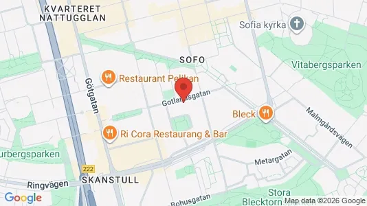 Lägenheter till salu i Södermalm - kort over placeringen