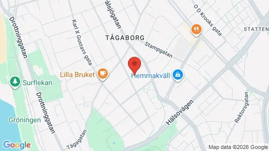 Lägenheter till salu i Helsingborg - kort over placeringen