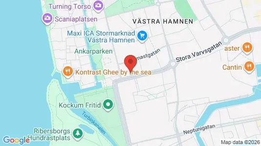 Lägenheter till salu i Malmö Centrum - kort over placeringen