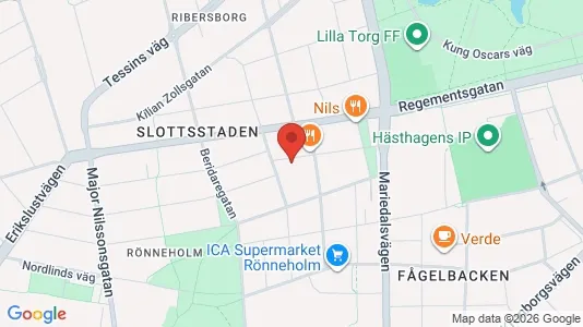 Lägenheter till salu i Malmö Centrum - kort over placeringen