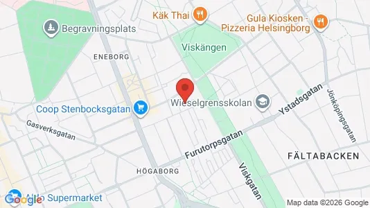 Lägenheter till salu i Helsingborg - kort over placeringen