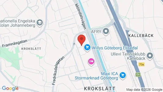 Lägenheter till salu i Örgryte-Härlanda - kort over placeringen