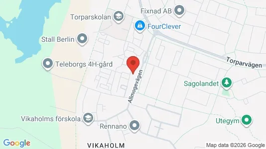 Lägenheter till salu i Växjö - kort over placeringen