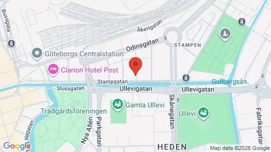 Lägenheter till salu i Göteborg Centrum - kort over placeringen