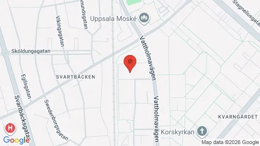 Lägenheter till salu i Uppsala - kort over placeringen