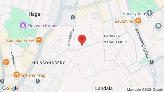 Lägenheter till salu i Göteborg Centrum - kort over placeringen
