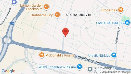 Lägenheter till salu i Sundbyberg - kort over placeringen