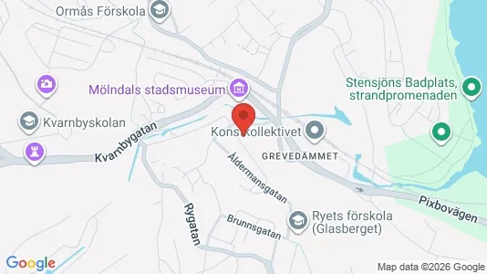Lägenheter till salu i Mölndal - kort over placeringen
