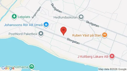 Lägenheter till salu i Umeå - kort over placeringen