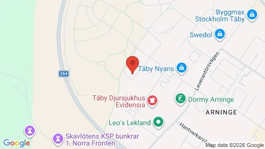 Lägenheter till salu i Danderyd - kort over placeringen