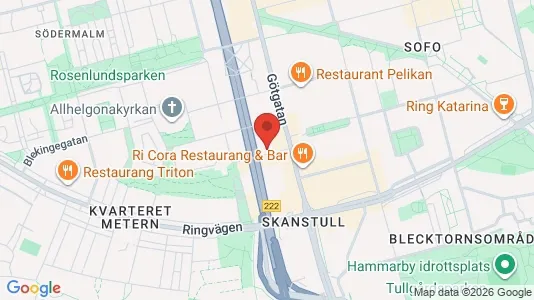 Lägenheter till salu i Södermalm - kort over placeringen