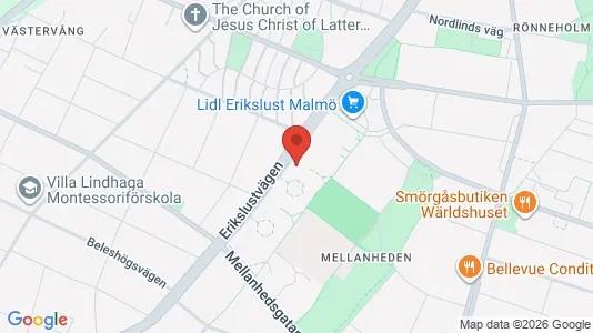 Lägenheter till salu i Malmö Centrum - kort over placeringen