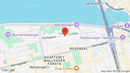 Lägenheter till salu i Södermalm - kort over placeringen