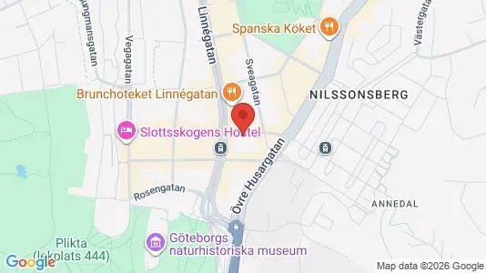 Lägenheter till salu i Göteborg Centrum - kort over placeringen