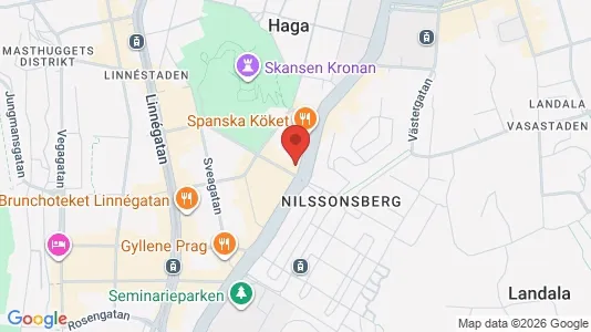 Lägenheter till salu i Göteborg Centrum - kort over placeringen