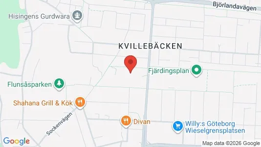 Lägenheter till salu i Lundby - kort over placeringen