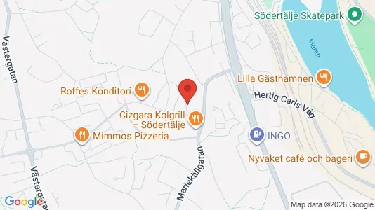 Lägenheter till salu i Södertälje - kort over placeringen