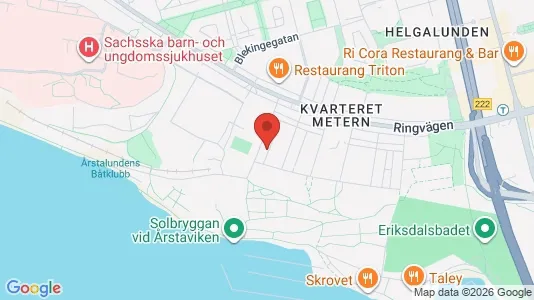 Lägenheter till salu i Södermalm - kort over placeringen