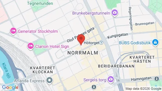 Lägenheter till salu i Stockholm Innerstad - kort over placeringen