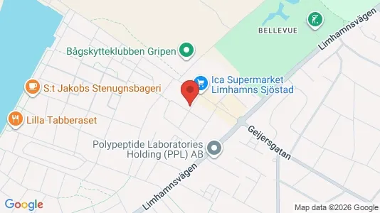 Lägenheter till salu i Limhamn/Bunkeflo - kort over placeringen