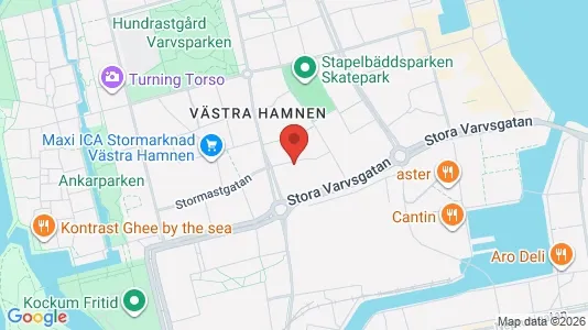 Lägenheter till salu i Malmö Centrum - kort over placeringen