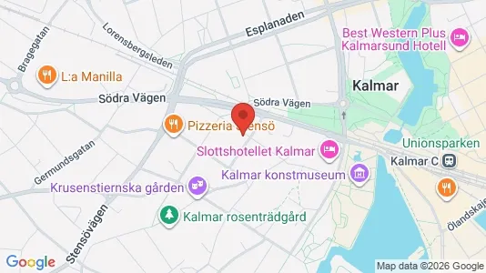 Lägenheter till salu i Kalmar - kort over placeringen