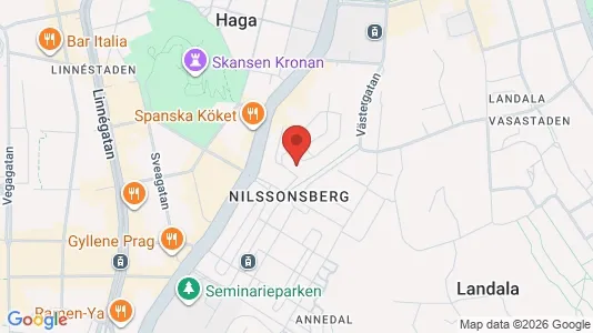 Lägenheter till salu i Göteborg Centrum - kort over placeringen