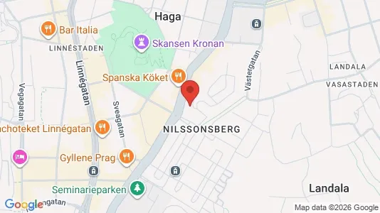 Lägenheter till salu i Göteborg Centrum - kort over placeringen