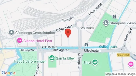 Lägenheter till salu i Göteborg Centrum - kort over placeringen
