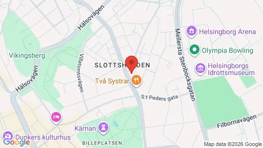 Lägenheter att hyra i Helsingborg - kort over placeringen