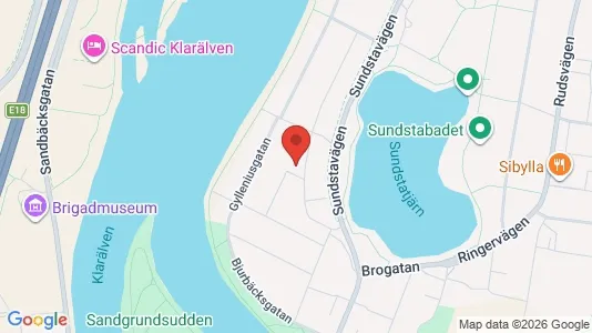 Lägenheter att hyra i Karlstad - kort over placeringen