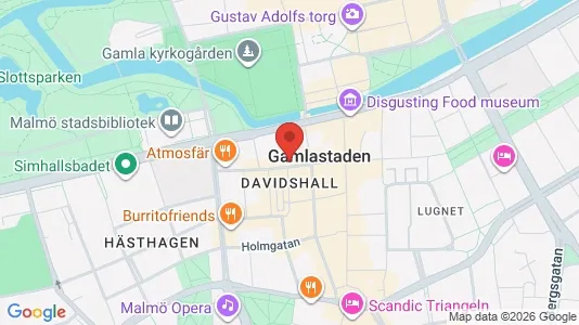 Bostadsrätter till salu i Malmö Centrum - kort over placeringen