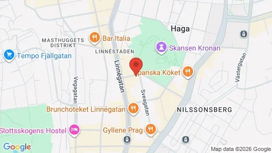 Bostadsrätter till salu i Göteborg Centrum - kort over placeringen
