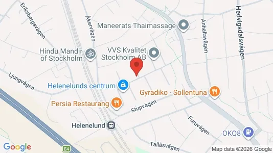 Bostadsrätter till salu i Sollentuna - kort over placeringen
