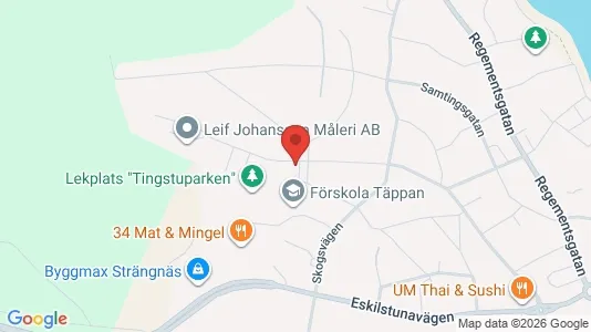 Lägenheter att hyra i Strängnäs - kort over placeringen