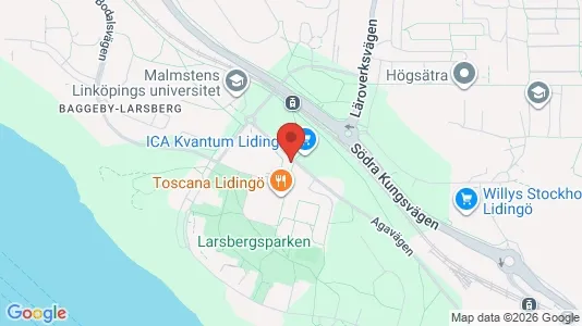 Bostadsrätter till salu i Lidingö - kort over placeringen