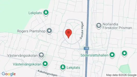 Bostadsrätter till salu i Trelleborg - kort over placeringen
