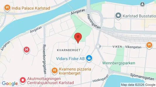 Bostadsrätter till salu i Karlstad - kort over placeringen