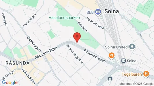 Lägenheter till salu i Solna - kort over placeringen